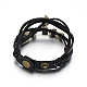 Leather Cord Multi-strand Bracelets BJEW-M152-02A-2