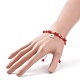 5Pcs 5 Style Alloy Enamel Cross Charm Bracelets Set BJEW-JB08817-3