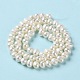 Fili di perle di perle d'acqua dolce coltivate naturali PEAR-E018-52-3