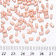 Perles de rocaille en verre peintes à 2 trou X-SEED-S031-M-596-3