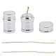 CHGCRAFT 2 Sets Portable Metal Alcohol Burner Lamp Aluminum Alloy Alcohol Stove with Cotton Cord for Household Outdoor Camping Picnic Tea Coffee Making Science Experiments AJEW-WH0332-91-1