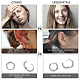 Unicraftale orecchini a cerchio d'oro per le donne uomini 16 paia 15mm ipoallergenico anello in acciaio inossidabile orecchino 1x0.7mm pin piccoli orecchini a cerchio set earwires components STAS-UN0002-59G-8