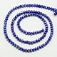 1 Strand Electroplate Opaque Solid Color Crystal Glass Rondelle Beads Strands X-EGLA-F048A-07AB-2