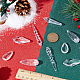 SUNNYCLUE 50Pcs Crystal Ornaments Acrylic Ornaments Hanging Crystal Christmas Tree Ornaments Icicles Acrylic Hanging Christmas Snowflake Ornaments for Christmas Tree Decorations Winter Party Supplies TACR-SC0001-21-3