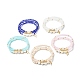 Ensembles de bracelets élastiques en perles de verre BJEW-JB06575-1