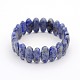 Натуральные синие пятна браслеты из бисера яшмы BJEW-J123-04-1