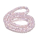 Brins de perles de verre à plaque de couleur ab EGLA-P051-06D-C01-2