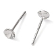 Accessoires pour boucles d'oreilles en argent sterling rhodié 925 STER-E068-02B-P-2