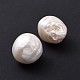 Natur kultivierten Süßwasser Perlen PEAR-P003-08-3