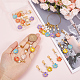 SUNNYCLUE 1 Box 30Pcs Stitch Markers Crochet Stitch Marker Daisy Flower Charms Pearl Beads Zipper Pull Clip On Removable Lobster Claw Clasp Charm Locking Knitting Markers for Weaving Sewing Quilting DIY-SC0021-24-3
