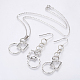 Set di gioielli in lega con orecchini e collane SJEW-JS00986-1