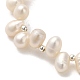 Natural Pearl Beaded Bracelets BJEW-C051-55S-2