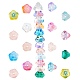 SUNNYCLUE 24Pcs 12 Colors Transparent Czech Glass Beads GLAA-SC0001-53-1