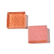 Quadrat mit Glitzerpulver Mosaikfliesen Glascabochons DIY-P045-04B-3