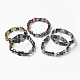 Natural Gemstone Beads Stretch Bracelets BJEW-JB03240-1