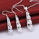 Trendy Silver Plated Brass Cubic Zirconia Bridal Party Jewelry Sets SJEW-BB08230-2