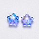 Spray Painted Glass Beads GLAA-R211-04-F04-2