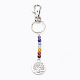 Porte-clés en alliage de style tibétain KEYC-JKC00150-01-1