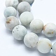 Chapelets de perles en aigue-marine naturelle G-E483-22-6mm-3