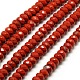 Natural Red Jasper Beads Strands G-A128-I08-8x5mm-1