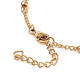 Bracelets de perles de chapelet avec croix BJEW-E282-02G-4