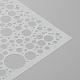 Stencil per pittura riutilizzabili in plastica geometrica DIY-E021-02E-2