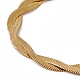 304 pulsera de cadena de cuerda torcida de acero inoxidable para hombres y mujeres BJEW-P284-02G-2