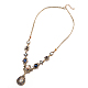 Fashion Women Jewelry Zinc Alloy Rhinestone Bib Statement Necklaces NJEW-BB15100-2