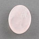 Óvalo rosa cabuchones de piedras preciosas de cuarzo G-R221-03-2