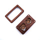 2 Heart Slots Rectangle Wood Couple Rings Gift Storage Case PW-WG87182-01-3