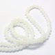 Chapelets de perles rondes en verre imitation jade peint X-DGLA-Q021-12mm-01-3