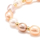 Pulseras de perlas naturales BJEW-D447-05G-01-3