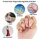 GORGECRAFT 2 Colors 20Pcs Finger Sleeves Arthritis Fingers Splint Rings Breathable Finger Sleeve Compression Pression Protector for Volleyball Basketball Sports AJEW-GF0006-04-6