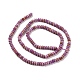 Fili di perle di pietra mica naturale di lepidolite / viola G-H278-03B-3