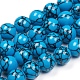 Chapelets de perles en turquoise synthétique TURQ-G832-01-18mm-1