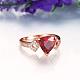 Gorgeous Brass Cubic Zirconia Triangle Finger Rings for Women RJEW-BB04147-B-8RG-3