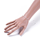 Verstellbarer Nylonfaden geflochtene Perlen Armbänder BJEW-JB04374-01-4