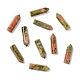 天然ユナカイトポイントペンダント  多面カット  弾丸  30~33x8~9mm  穴：1.4~1.6mm G-D460-01E-1