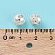 Placage de crémaillère en laiton micro pavé de perles de zircone cubique claires KK-B078-10B-S-3