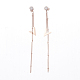 (Jewelry Parties Factory Sale)304 Stainless Steel Dangle Stud Earrings EJEW-F204-19-2