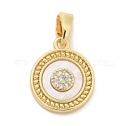 Подвески из латуни с микропаве из циркония KK-M303-01G-03