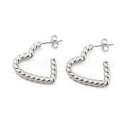 Некорневая серьга-гвоздик из нержавеющей стали 304 EJEW-C067-14P