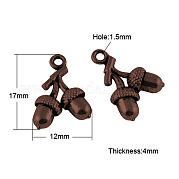 Сплавочные подвески тибетского стиля TIBEP-44681-R-FF