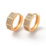 Серьги-кольца из латуни со стразами EJEW-K256-64KCG
