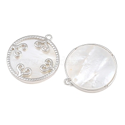 Anhänger aus Messing und natürlichen Muscheln&nbsp;SH-CBA7BFE-02A-P