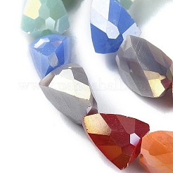 Chapelets de perles en verre électroplaqué&nbsp;EGLA-C004-02
