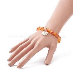 Zweifarbiges Stretch-Armband aus natürlichen Jadeperlen&nbsp;BJEW-JB09176