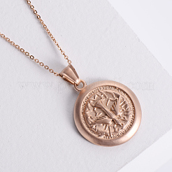 Colliers avec pendentif pigeon de la paix en acier inoxydable de style européen pour femmes&nbsp;GC1833