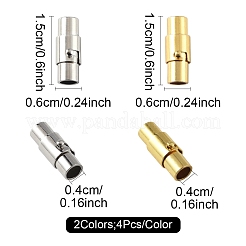 8 Satz 2 Farben Messing-Verschlussrohr-Magnetverschlüsse&nbsp;KK-FS0001-61