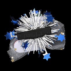Pinzas para el pelo de cocodrilo de fieltro y gasa con tema navideño&nbsp;PHAR-F019-04